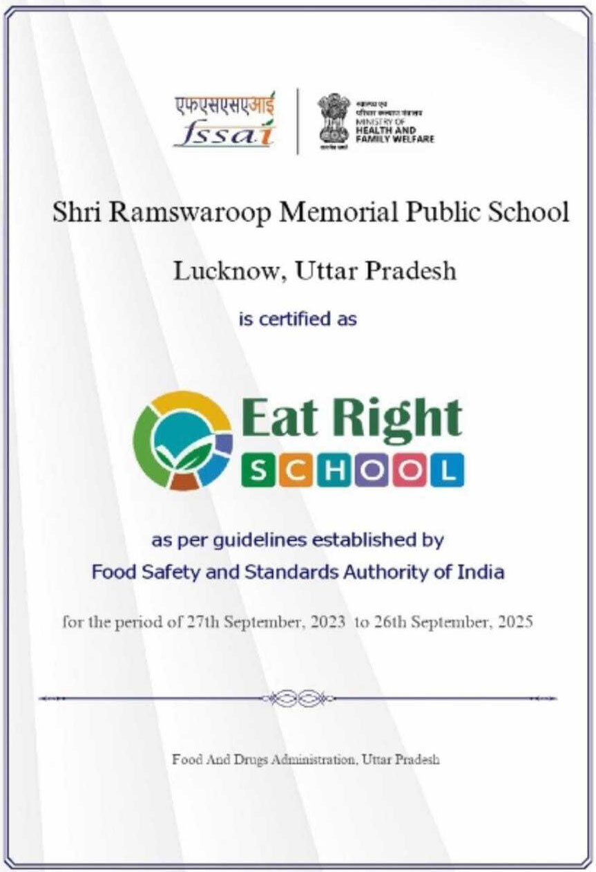 SRMPS Certified by FSSAI
