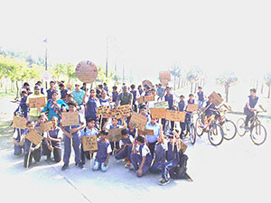 World Earth Day celebration - Cycle Rally