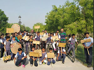 World Earth Day celebration - Cycle Rally